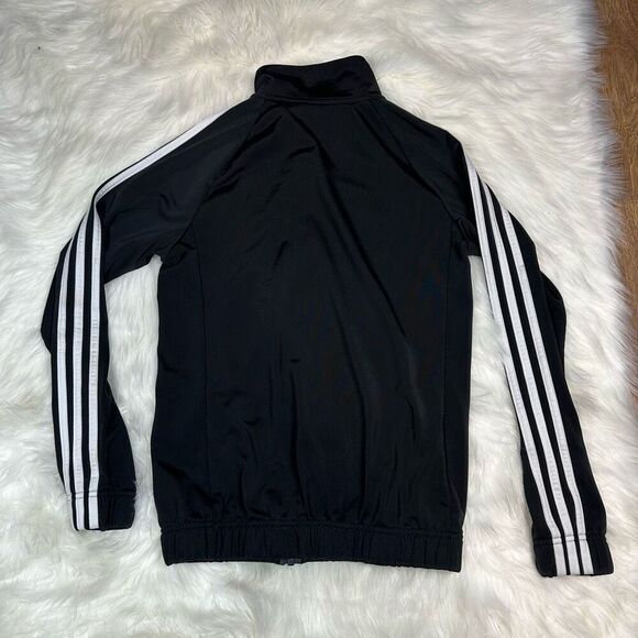 Adidas~Youth~Black Classic Full Zip Sports Track Jacket~Size Small (8-10 yrs) - Picture 4 of 5